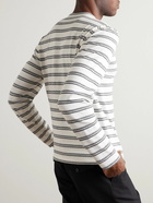 Officine Générale - Striped Cotton and Linen-Blend T-Shirt - Multi