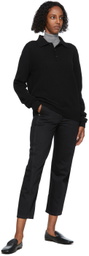 Salie66 Black Cashmere Harry Long Sleeve Polo