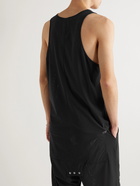 Rick Owens - Champion Logo-Embroidered Recycled Stretch-Mesh Tank Top - Black