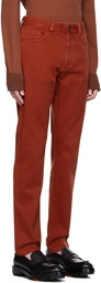 ZEGNA Red Slim-Fit Jeans