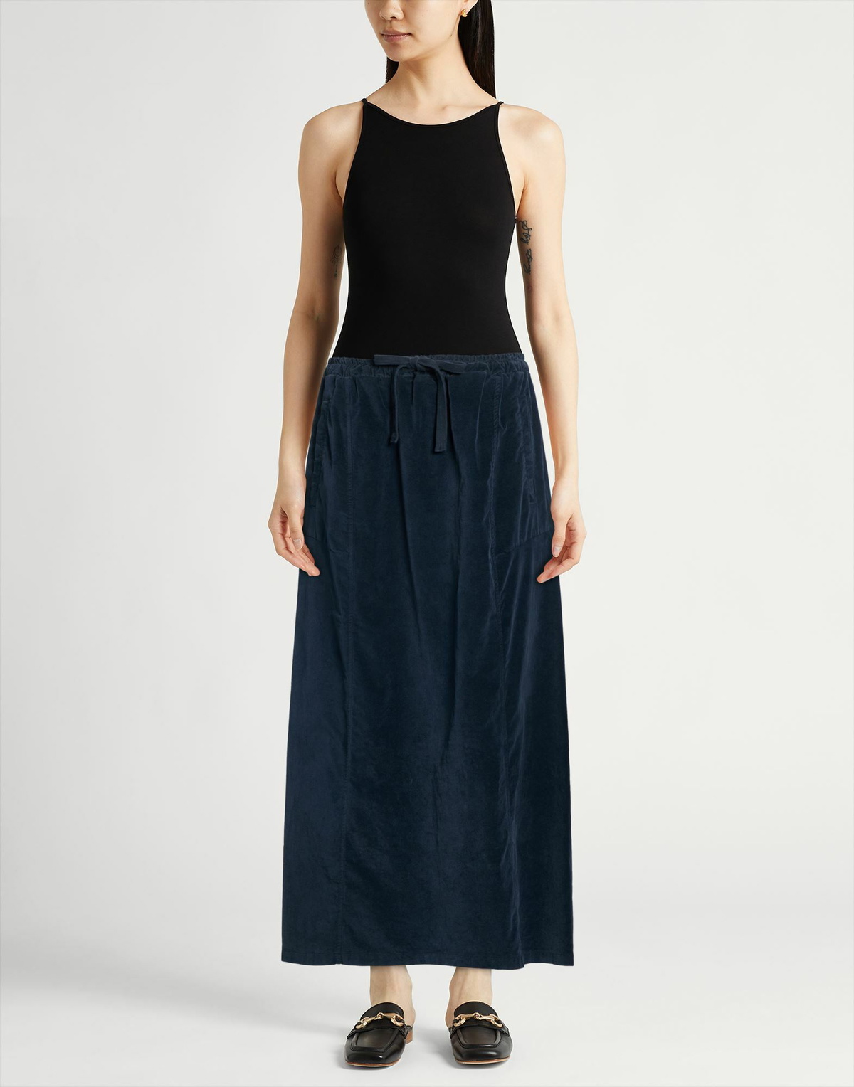 Crossley Womens Maxi skirt in Navy