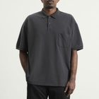 Nanamica Men's Snap Polo Shirt in Charcoal