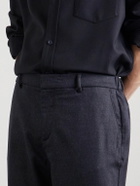Sunspel - Tapered Stretch Wool and Cashmere-Blend Flannel Trousers - Gray