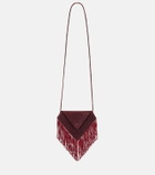 Victoria Beckham Manhattan beaded satin pouch