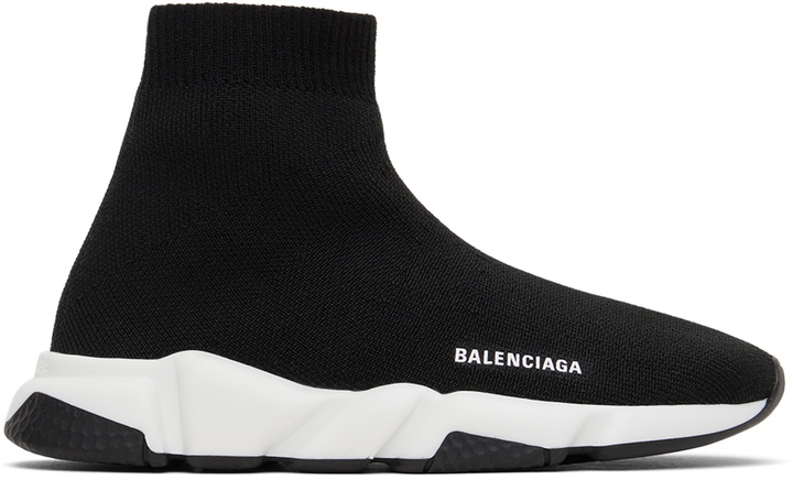 Photo: Balenciaga Kids Kids Black Speed Sneakers