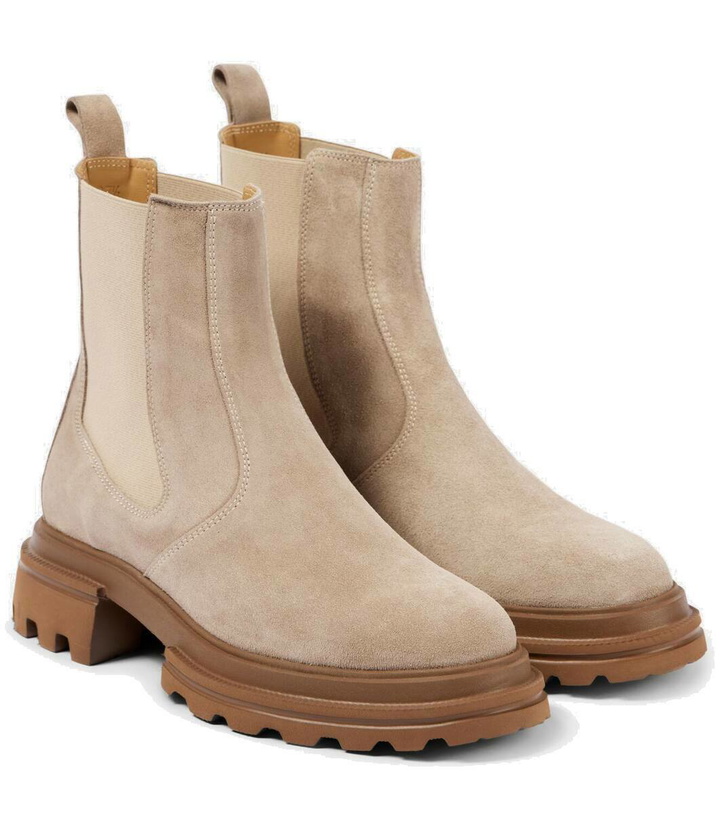 Photo: Hogan Sonia suede Chelsea boots
