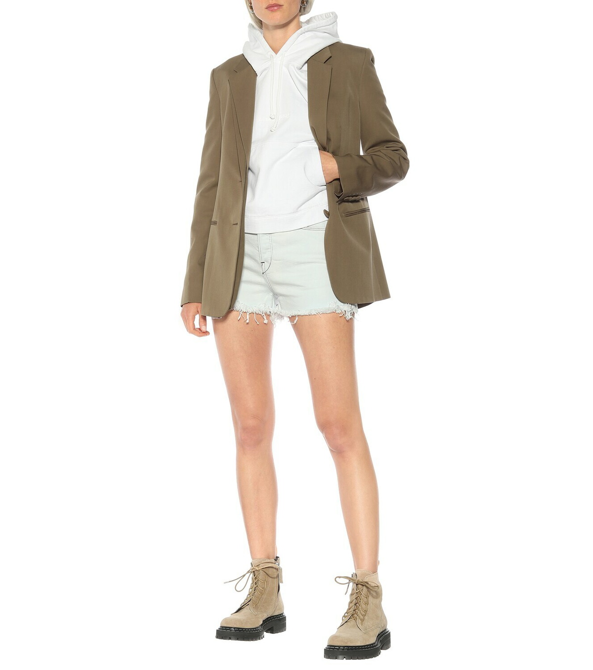 3x1 N.Y.C. Carter high-rise denim shorts