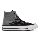 Converse Grey and Black Elevated Chuck 70 High Sneakers