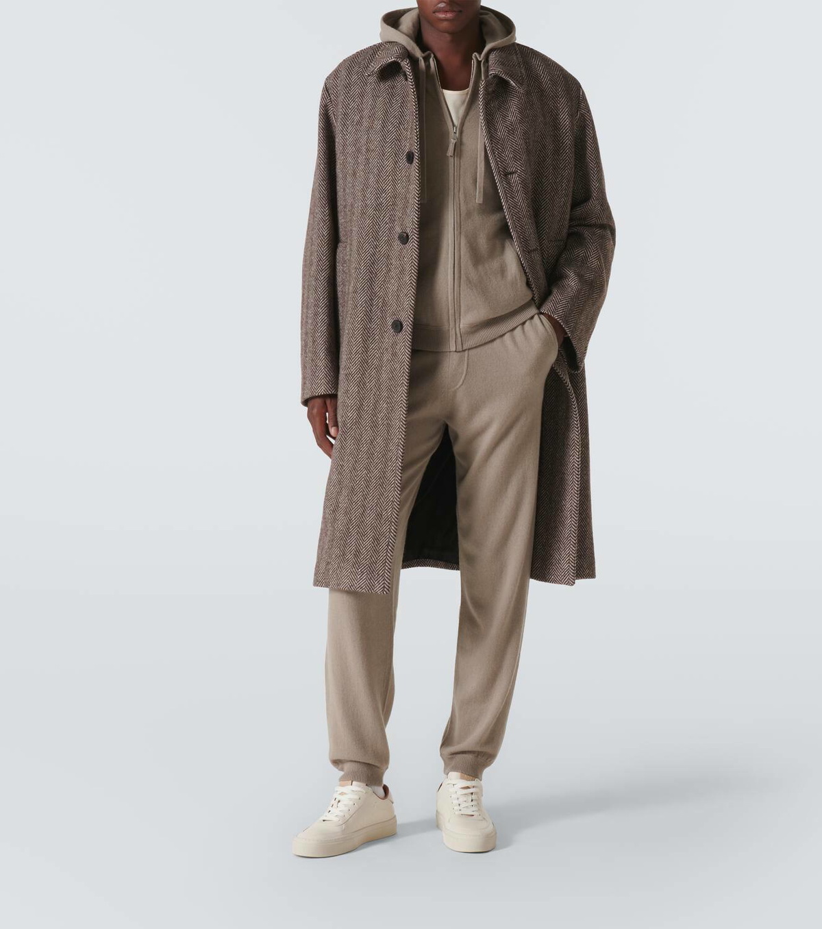 Allude Wool and cashmere sweatpants