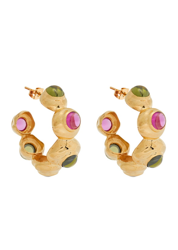 Photo: Joanna Laura Constantine Statement 18kt Gold-plated Hoop Earrings - One Size