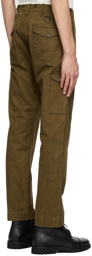 RRL Khaki Straight Fit Cargo Pants