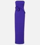Roland Mouret Floral-appliqué gown