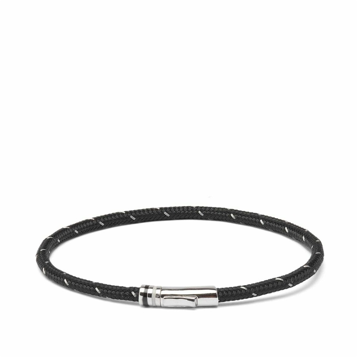 Photo: Miansai Men's Juno Rope Bracelet in Black/Steel
