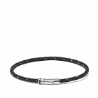 Miansai Men's Juno Rope Bracelet in Black/Steel