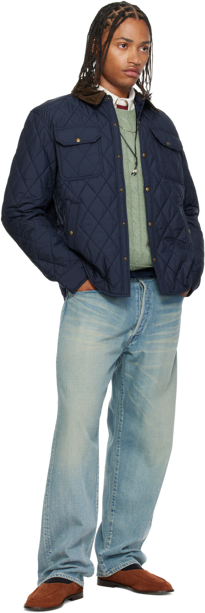 Polo Ralph Lauren Navy 'The Beaton' Quilted Jacket