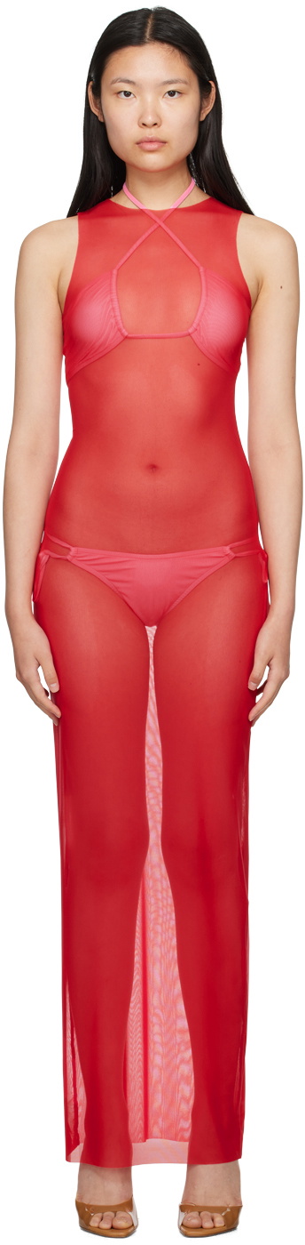 BINYA Red Saturno Maxi Dress