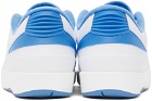Nike Jordan White & Blue Air Jordan 2 Retro Low Sneakers