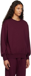 Les Tien Burgundy Roll Neck Sweatshirt