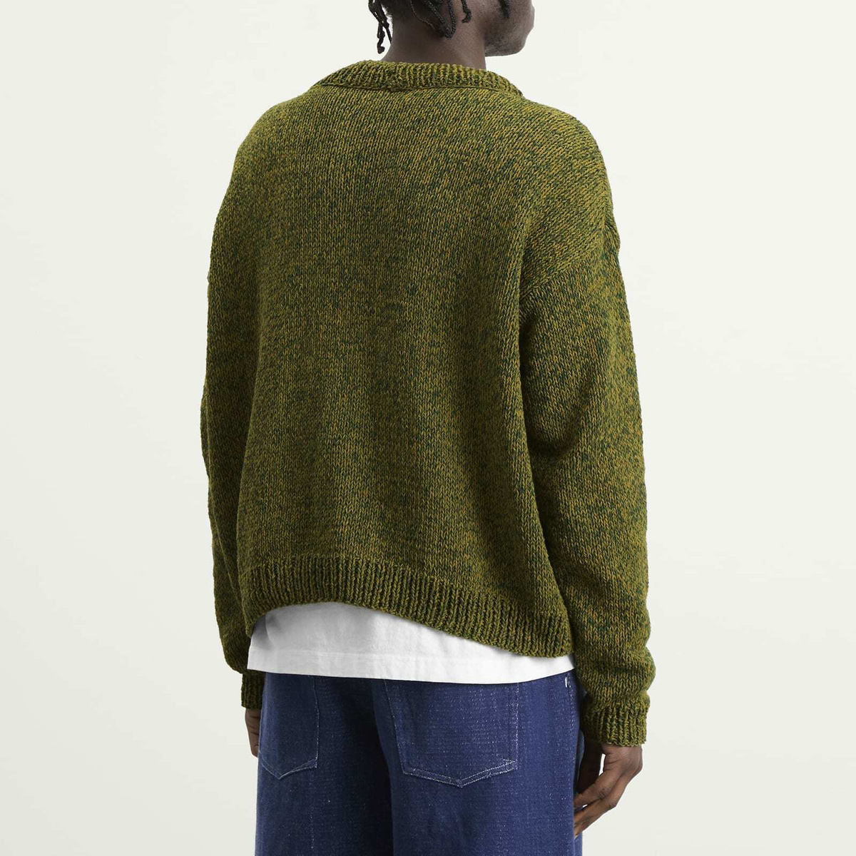 Story mfg. Men's Hand Knit Bulb Cardigan in Brill-I-Ant Story Mfg.