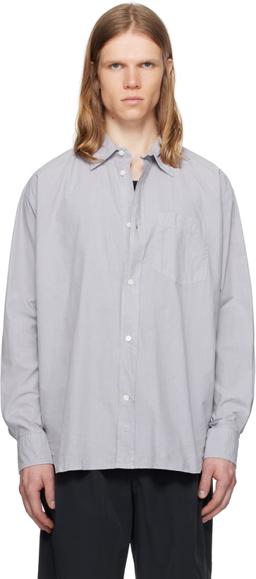 Photo: NORSE PROJECTS Purple Mo Cotton Tencel Shirt