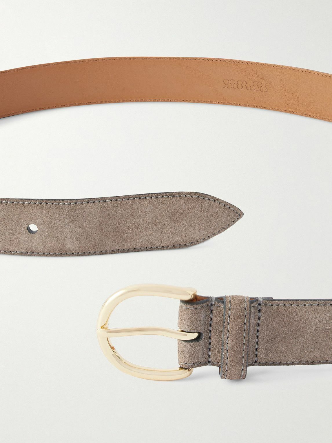 MORJAS - 3cm Suede Belt - Brown
