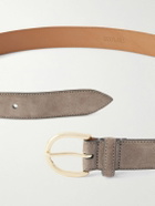MORJAS - 3cm Suede Belt - Brown