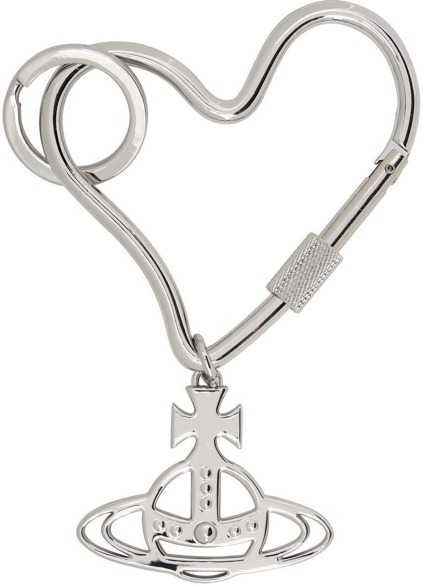VIVIENNE WESTWOOD Silver Carabinerキーホルダー Vivienne Westwood Shaped Carabiner Keyring 2020 | Drops