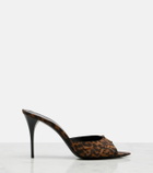 Saint Laurent Babylone Cassandre grosgrain mules