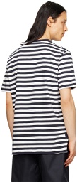 Junya Watanabe Navy & White Stripe T-Shirt