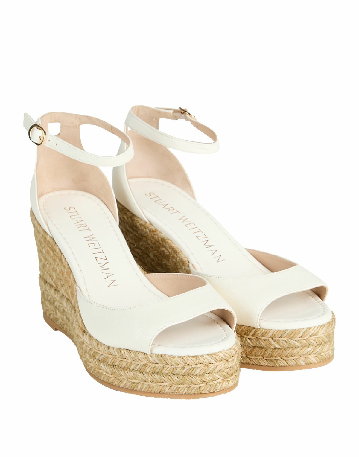 Stuart Weitzman Womens Espadrilles Ivory