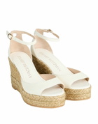 Stuart Weitzman Womens Espadrilles Ivory