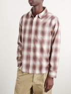 Corridor - Driftwood Checked Cotton Shirt - Brown