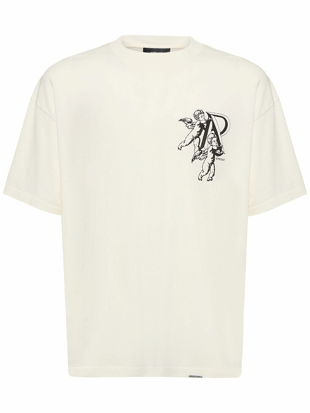 Photo: REPRESENT - Cotton T-shirt W/ Logo Appliqué