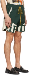 Rhude Green Cotton Shorts