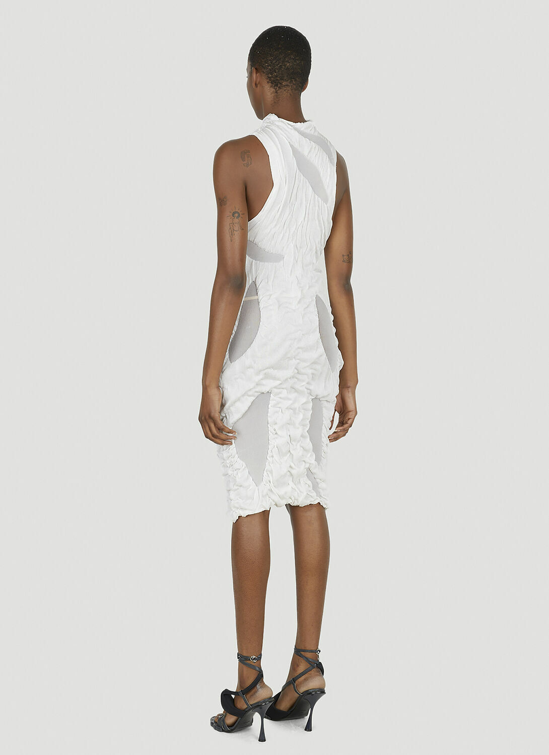 DI PETSA Wet Look Mini Dress