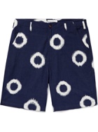 UNIVERSAL WORKS - Printed Cotton Shorts - Blue