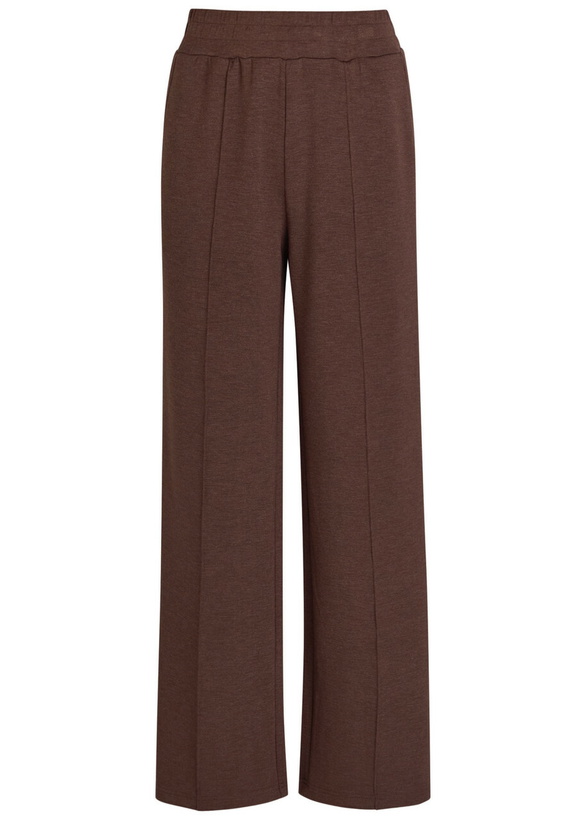 Photo: Varley The Wide Leg 30 Pintuck Jersey Sweatpants Brown
