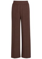 Varley The Wide Leg 30 Pintuck Jersey Sweatpants Brown