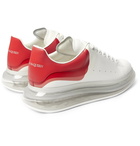 Alexander McQueen - Exaggerated-Sole Leather Sneakers - White