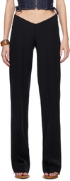 Dsquared2 Black Plunged Tailor Trousers