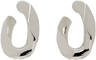 Numbering Silver #5105 Wit Chain Earrings