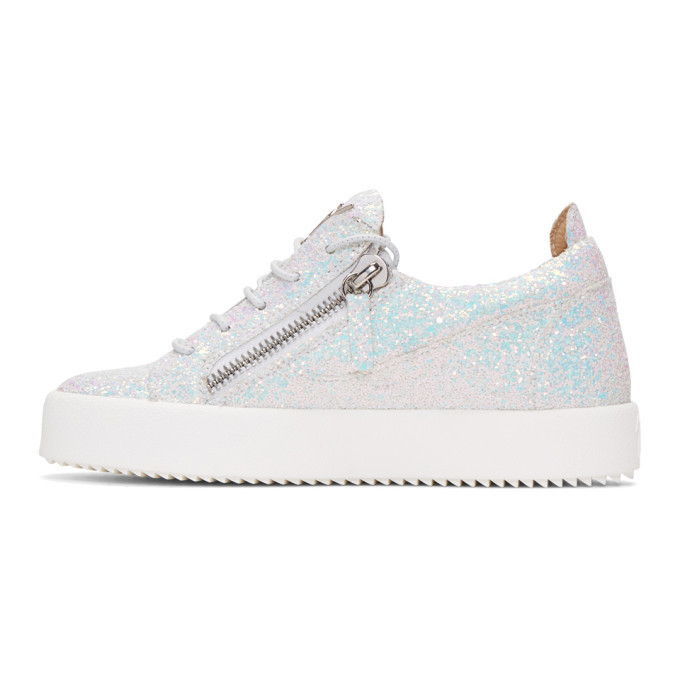 Giuseppe Zanotti White Glitter May London Sneakers Giuseppe Zanotti