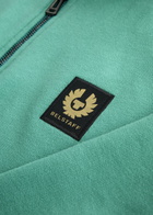 Belstaff Half-zip Logo Cotton Sweatshirt Blue