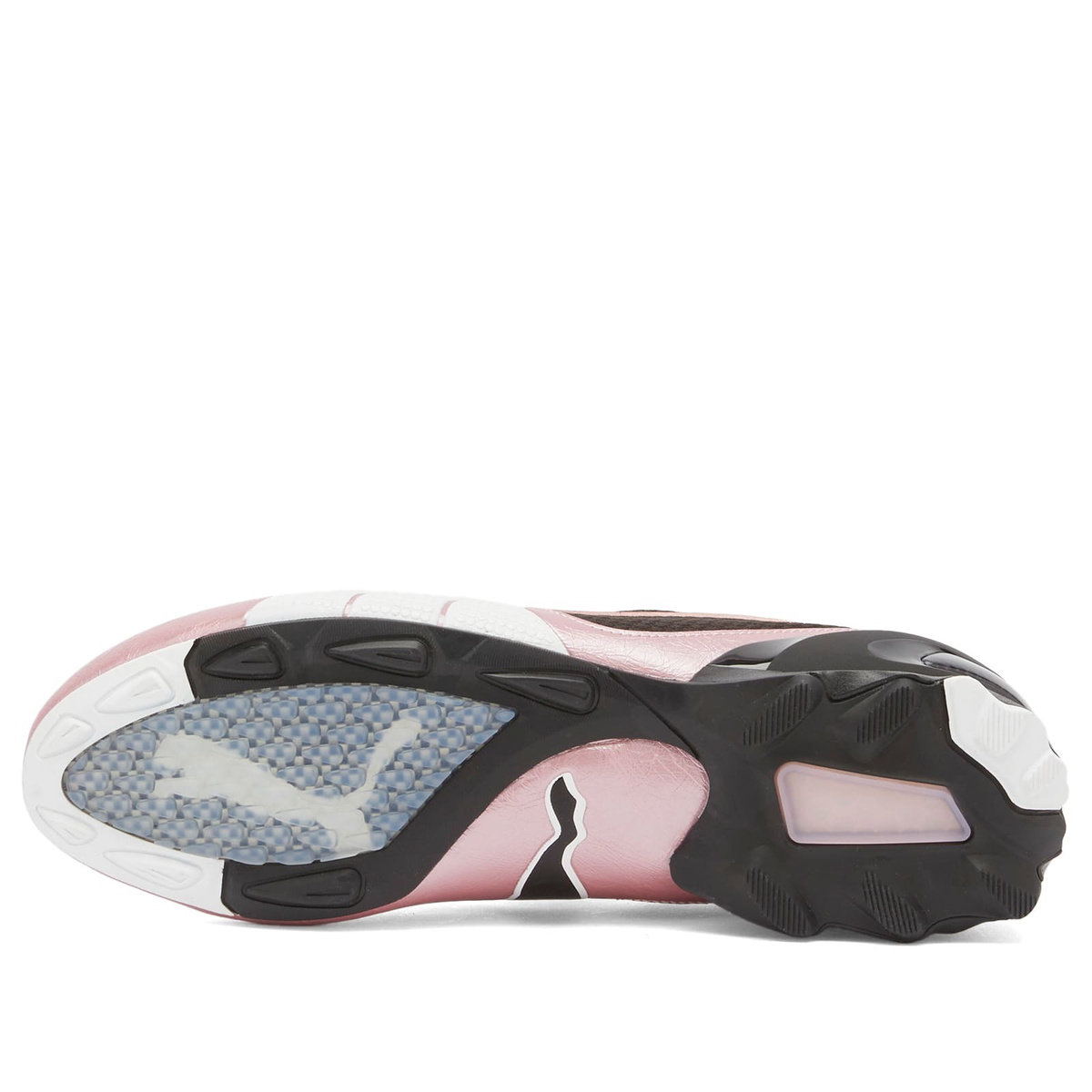 Puma V1.25 Metallic Sneaker in Black/Poised Pink