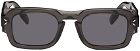 MCQ Grey Rectangular Sunglasses