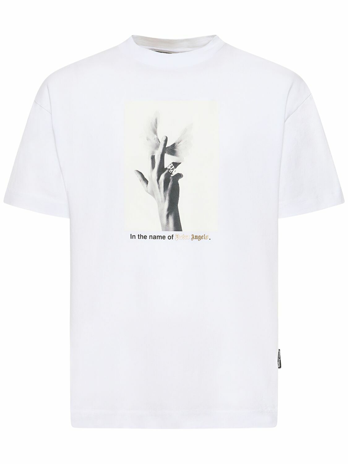 PALM ANGELS - Wings Classic Cotton T-shirt Palm Angels