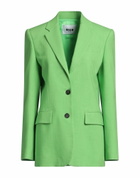 Msgm Womens Blazer Light in Green