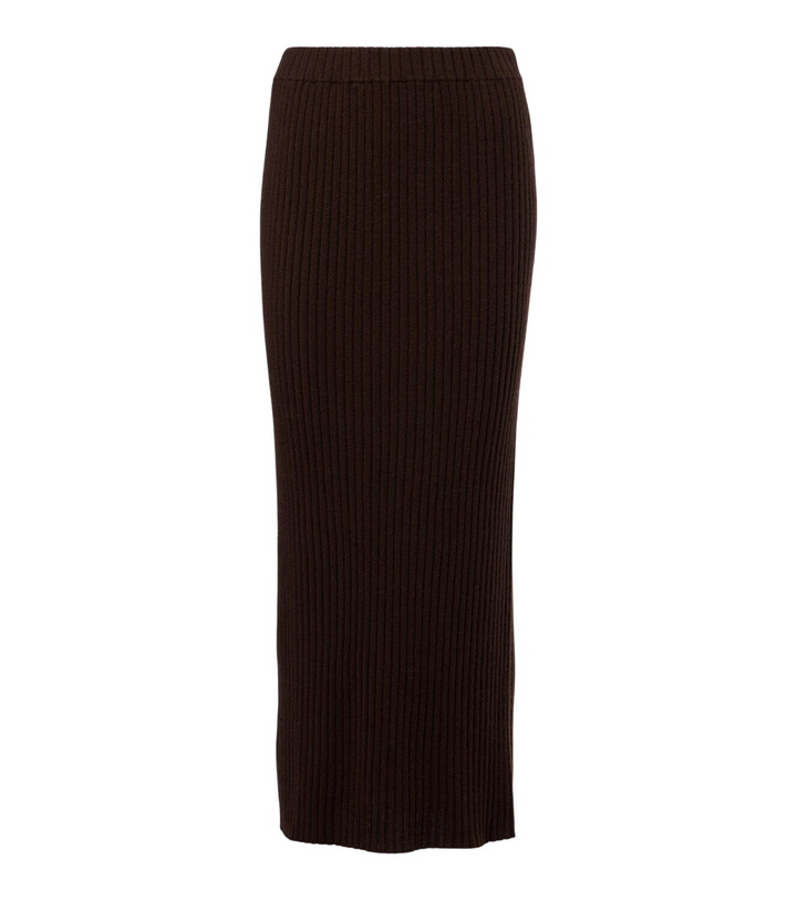 Photo: Jardin des Orangers Ribbed-knit cashmere maxi skirt