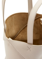 Loewe Puzzle Fold Mini Leather Tote bag - Ivory - One Size