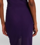 De La Vali Diosa georgette maxi skirt